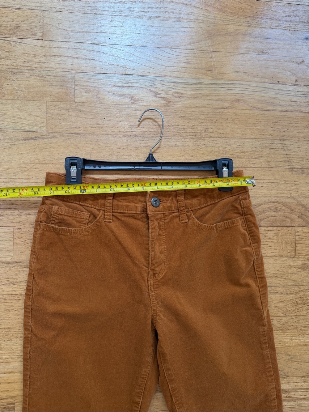 St. John's Bay Burnt Orange Straight Leg Corduroy Pants - Picture 6 of 6